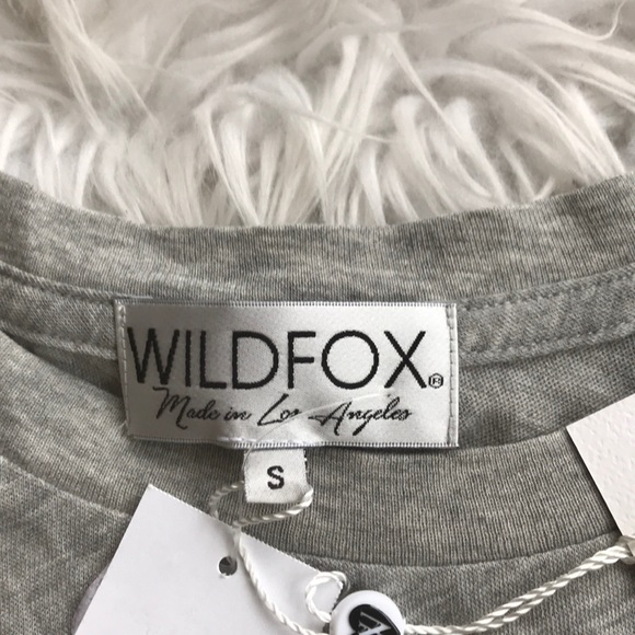 NEW • Wildfox • Extreme Snacker Tee Shirt Gray - Picture 6 of 7